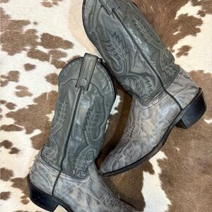 Abilene Boot Co. Men's Distressed Gray Western Boots size 8 1/2 D